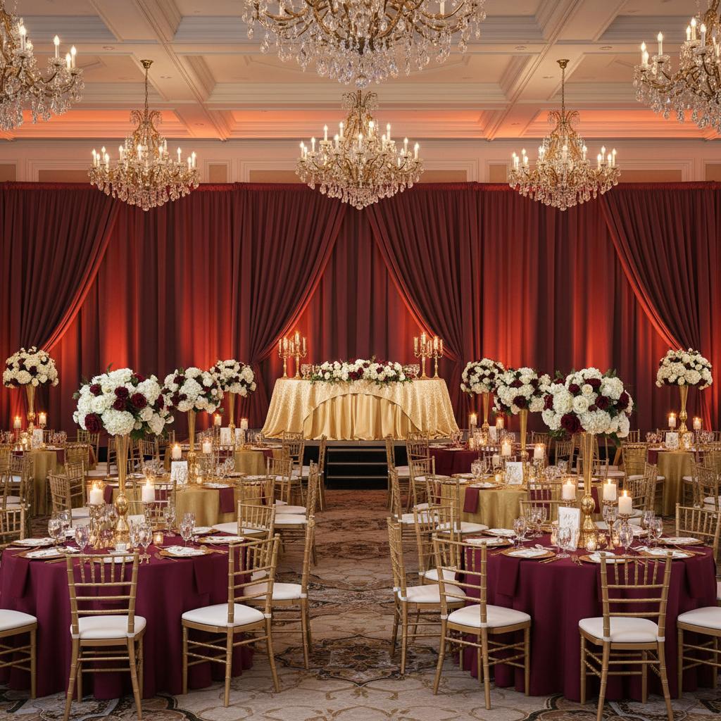 Elegant Indian event table styling